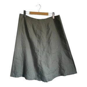 Lilibleu A-line midi skirt sage green women’s size 10